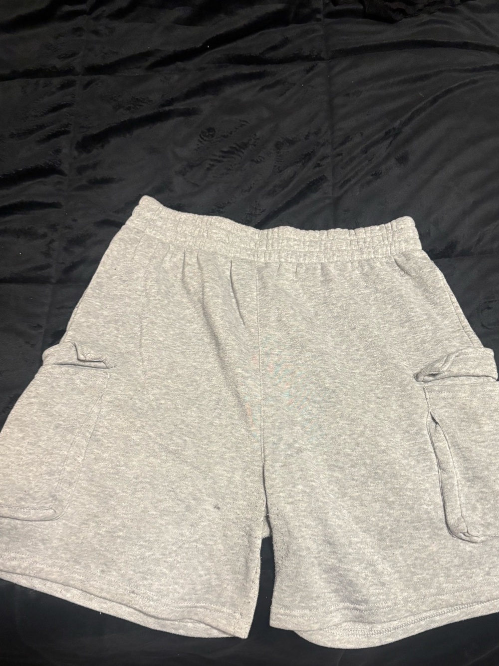 Soft Gray Pocket Lounge Shorts